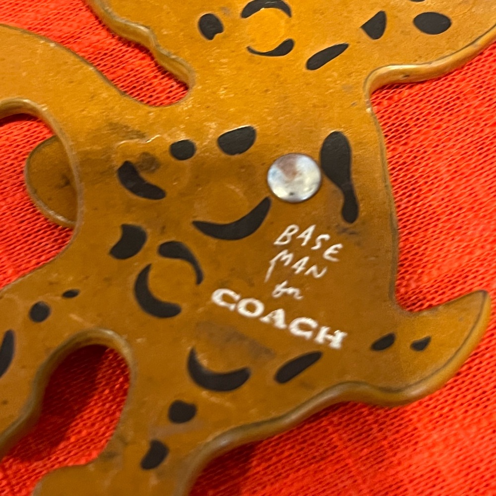 Coach Baseman X Coach Buster Le Fauve Key Ring Purse Bag Charm F58071 Rare - Picture 8 of 12